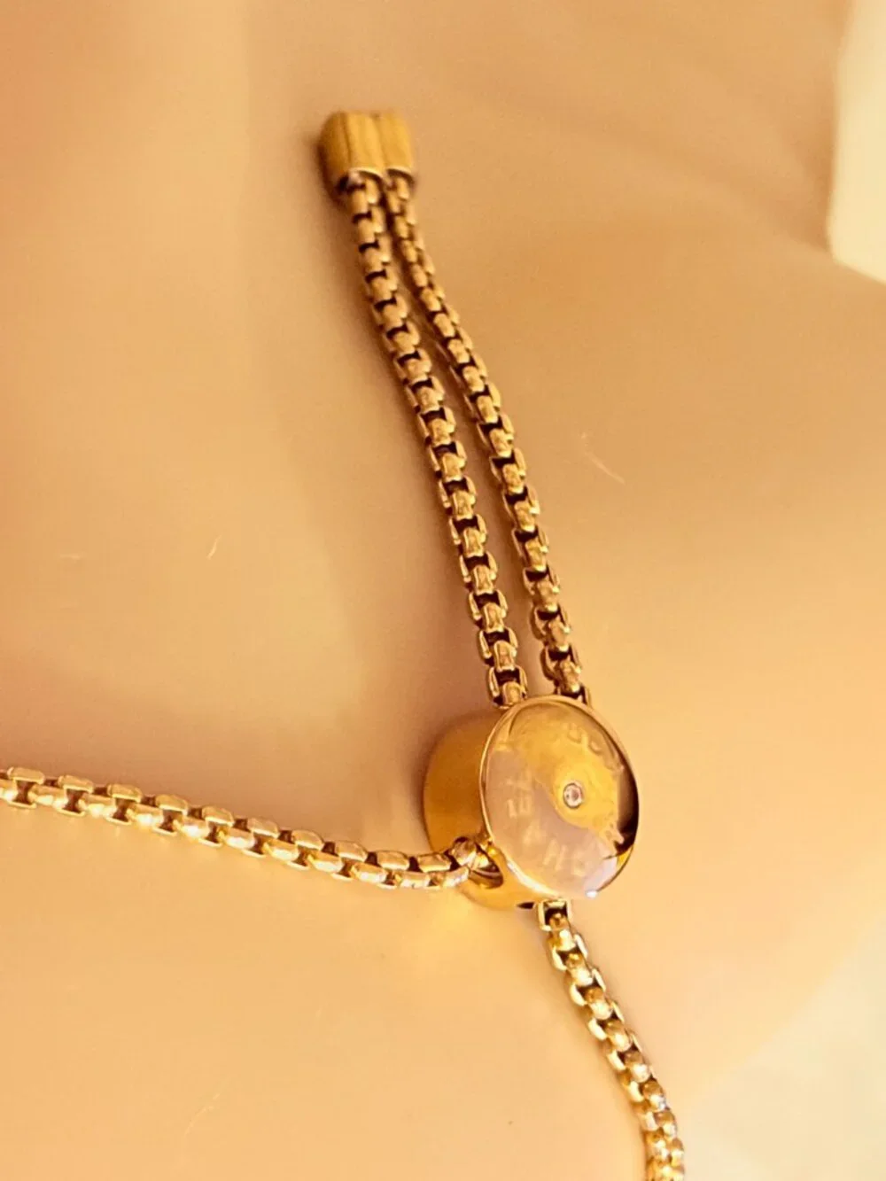 Michael Kors Gold Tone Slider Bracelet